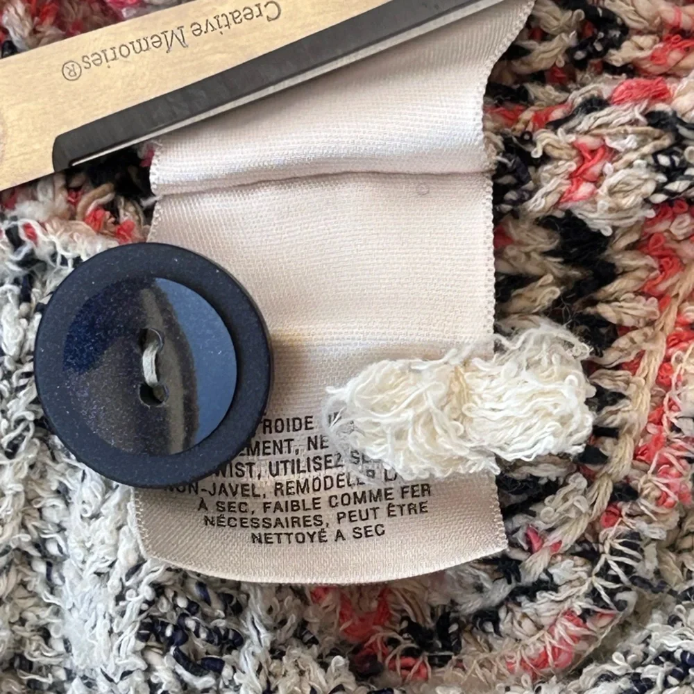 Moth by Anthropologie Button‎ Front Cardigan Deep V-Neckline Short Sleeves Small